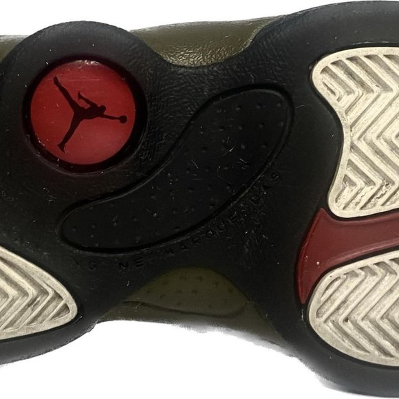 Kids Air Jordan Retro 13 Running Shoes- Black/Olive- Size 1Y - Picture 5 of 7